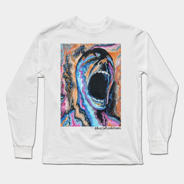 Series of Screams - Preaching Long Sleeve T-Shirt by Austin Floyd Artwork